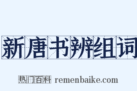 新唐书辨组词是什么意思的图片